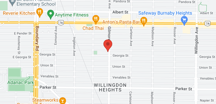 map of 683 GILMORE AVENUE